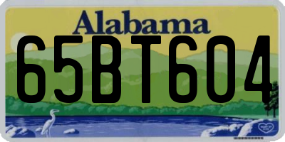 AL license plate 65BT604