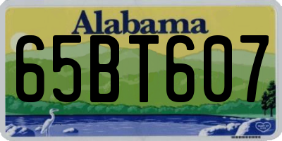 AL license plate 65BT607