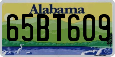 AL license plate 65BT609