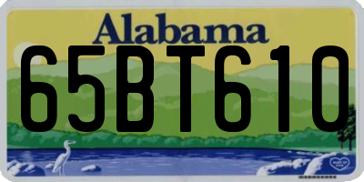 AL license plate 65BT610