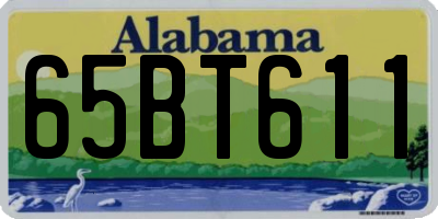 AL license plate 65BT611