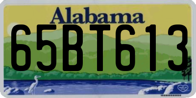 AL license plate 65BT613