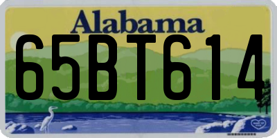 AL license plate 65BT614