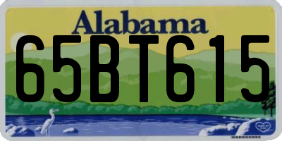 AL license plate 65BT615