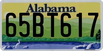AL license plate 65BT617