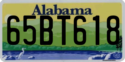 AL license plate 65BT618