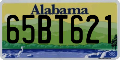 AL license plate 65BT621