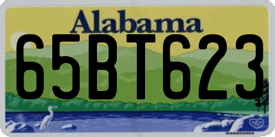 AL license plate 65BT623
