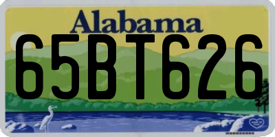 AL license plate 65BT626