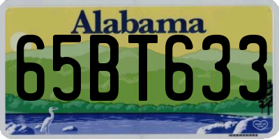AL license plate 65BT633