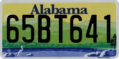 AL license plate 65BT641