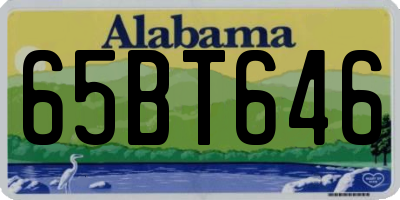 AL license plate 65BT646