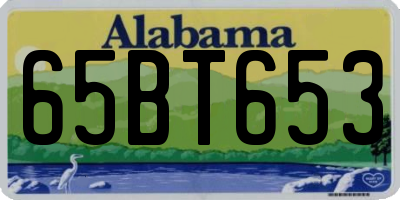 AL license plate 65BT653