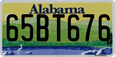 AL license plate 65BT676