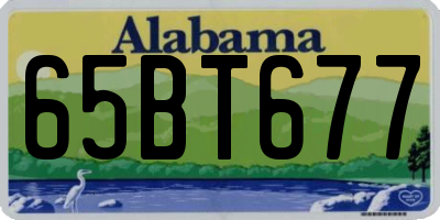 AL license plate 65BT677