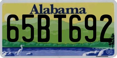 AL license plate 65BT692