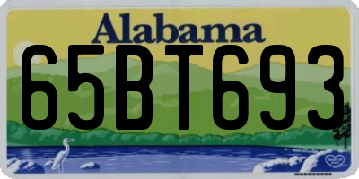 AL license plate 65BT693