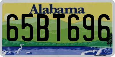 AL license plate 65BT696