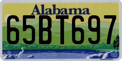 AL license plate 65BT697