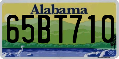 AL license plate 65BT710