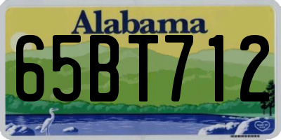 AL license plate 65BT712