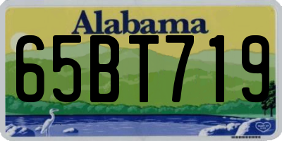 AL license plate 65BT719