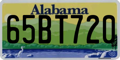 AL license plate 65BT720