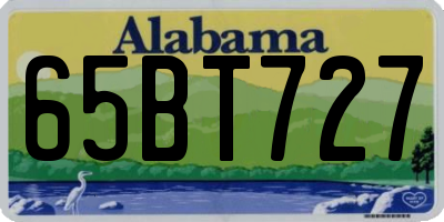 AL license plate 65BT727