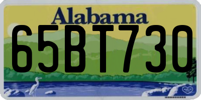 AL license plate 65BT730