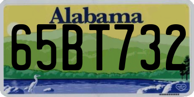 AL license plate 65BT732