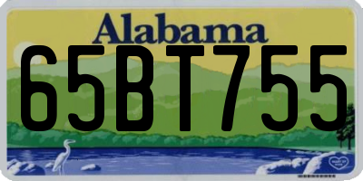 AL license plate 65BT755