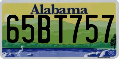 AL license plate 65BT757