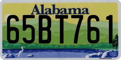AL license plate 65BT761