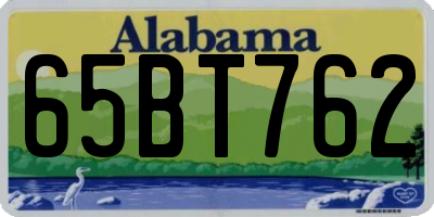 AL license plate 65BT762