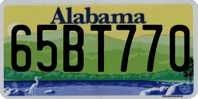 AL license plate 65BT770
