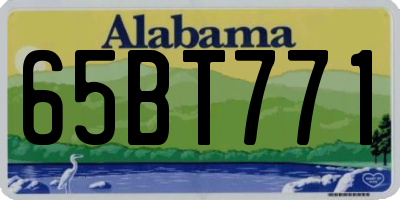 AL license plate 65BT771