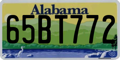 AL license plate 65BT772