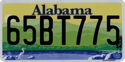 AL license plate 65BT775