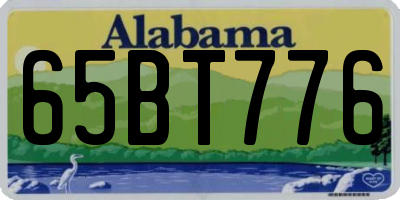 AL license plate 65BT776