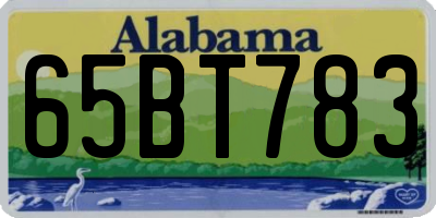 AL license plate 65BT783
