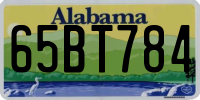 AL license plate 65BT784