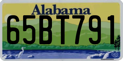 AL license plate 65BT791