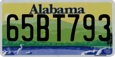 AL license plate 65BT793