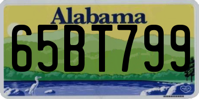 AL license plate 65BT799