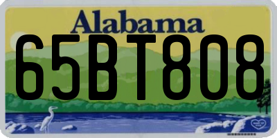 AL license plate 65BT808