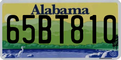 AL license plate 65BT810
