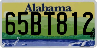 AL license plate 65BT812
