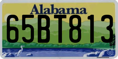 AL license plate 65BT813