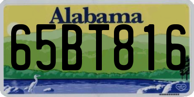 AL license plate 65BT816