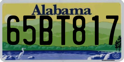 AL license plate 65BT817